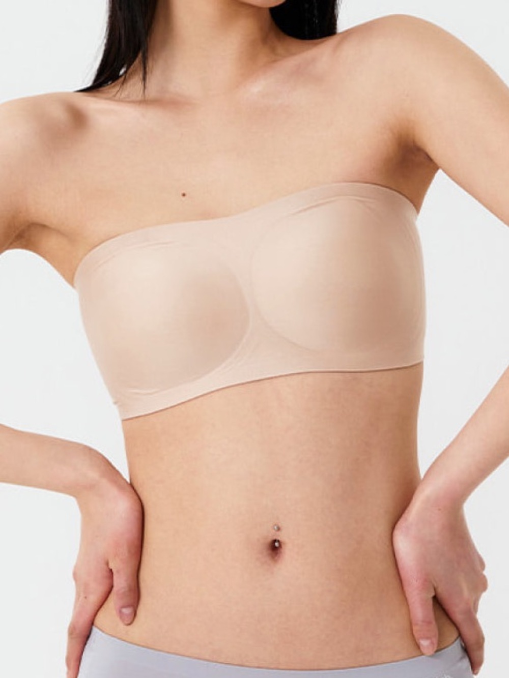 Verish Strapless Nude Seamless Bandeau Bra NWT